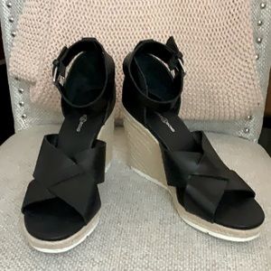 NWOT Treasure & Bond Poppy Espadrilles Wedge Sandal in Black 8.5M